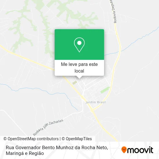 Rua Governador Bento Munhoz da Rocha Neto mapa
