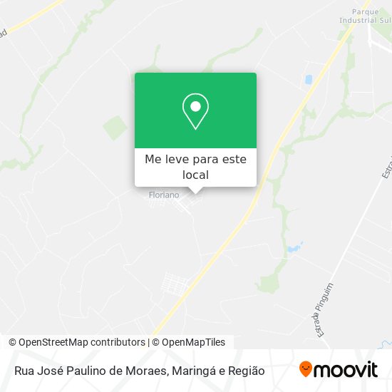 Rua José Paulino de Moraes mapa
