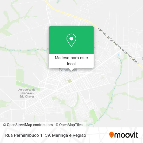 Rua Pernambuco 1159 mapa