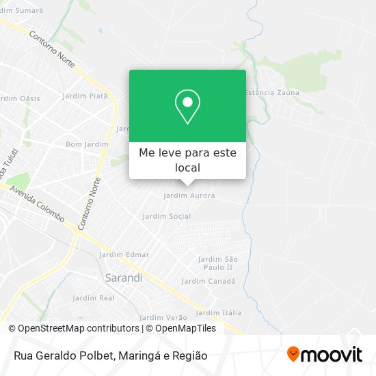 Rua Geraldo Polbet mapa