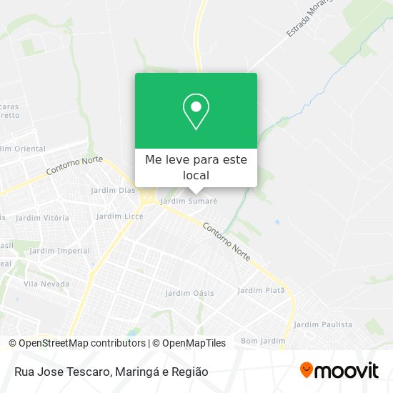 Rua Jose Tescaro mapa