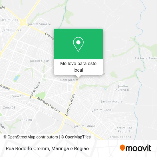 Rua Rodolfo Cremm mapa