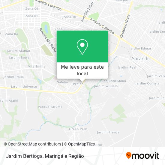 Jardim Bertioga mapa