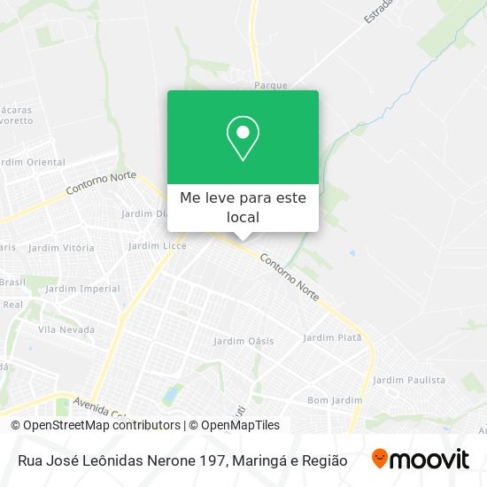 Rua José Leônidas Nerone 197 mapa