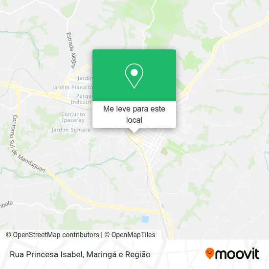 Rua Princesa Isabel mapa