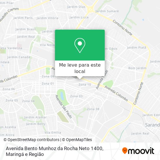 Avenida Bento Munhoz da Rocha Neto 1400 mapa