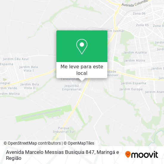 Avenida Marcelo Messias Busiquia 847 mapa