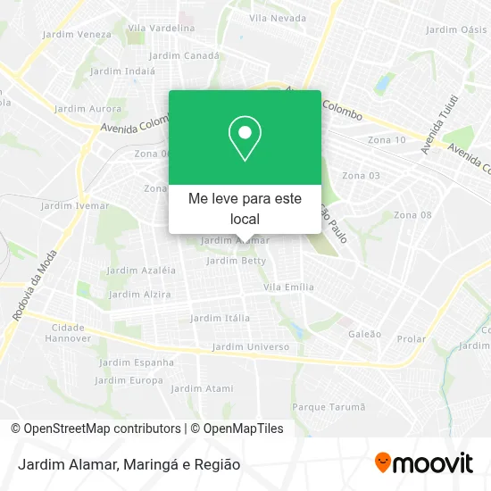 Jardim Alamar mapa