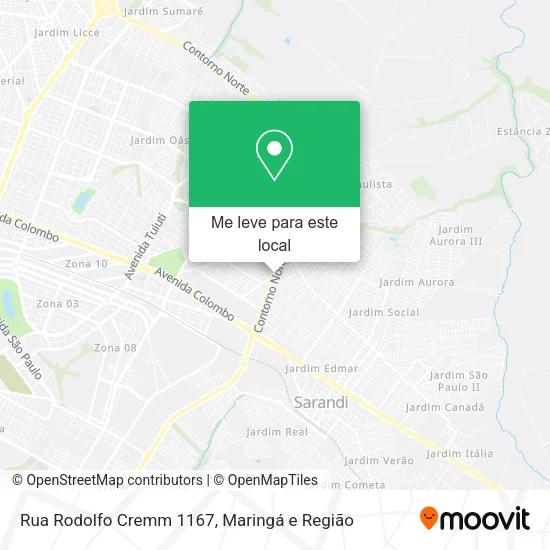 Rua Rodolfo Cremm 1167 mapa