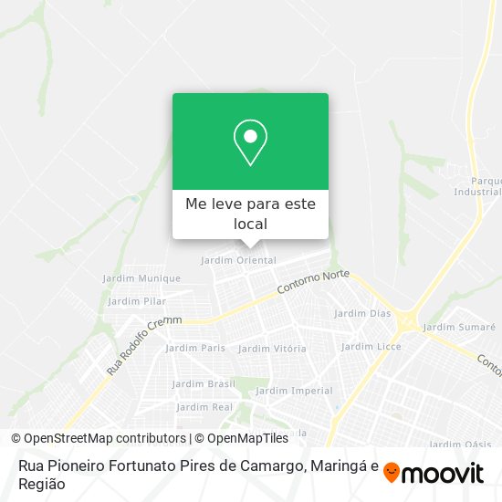 Rua Pioneiro Fortunato Pires de Camargo mapa