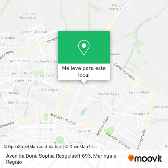 Avenida Dona Sophia Rasgulaeff 693 mapa