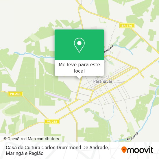 Casa da Cultura Carlos Drummond De Andrade mapa