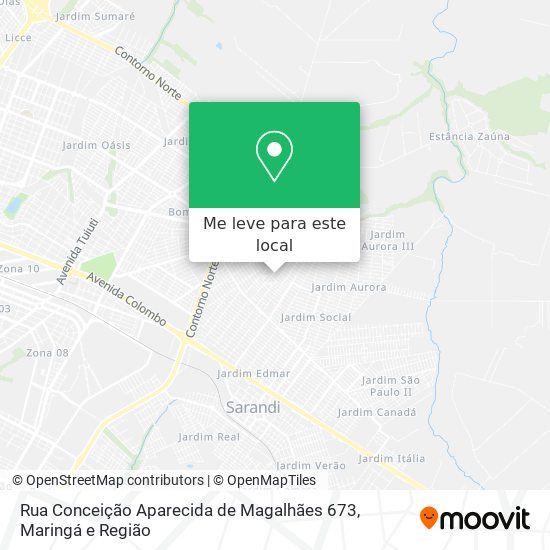 Rua Conceição Aparecida de Magalhães 673 mapa