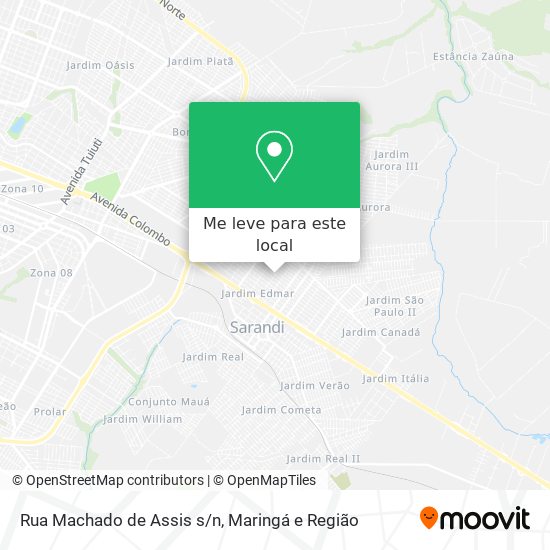 Rua Machado de Assis s/n mapa