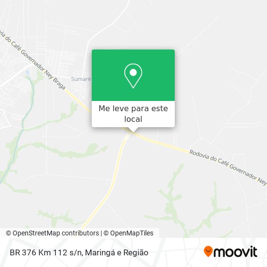 BR 376 Km 112 s/n mapa