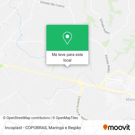 Incoplast - COPOBRAS mapa