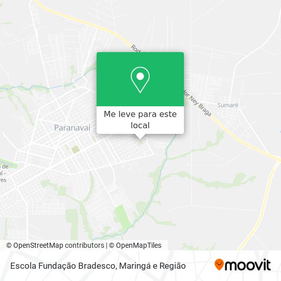 Escola Fundação Bradesco mapa