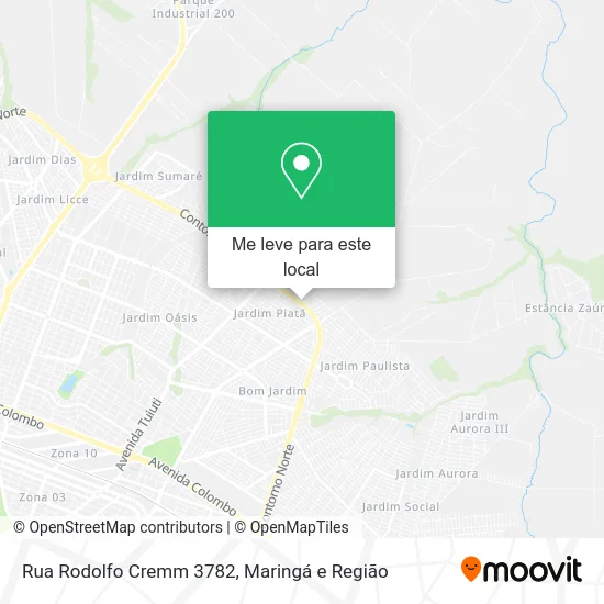 Rua Rodolfo Cremm 3782 mapa