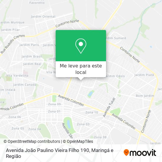 Avenida João Paulino Vieira Filho 190 mapa