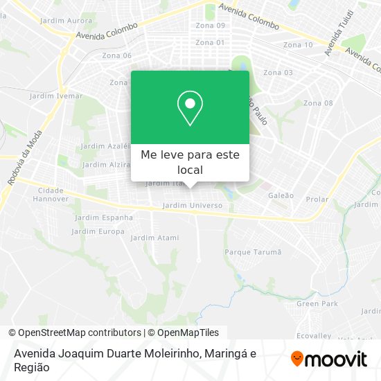 Avenida Joaquim Duarte Moleirinho mapa
