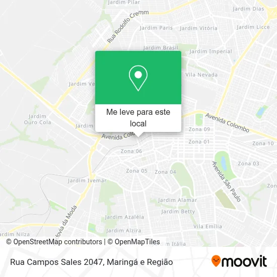 Rua Campos Sales 2047 mapa