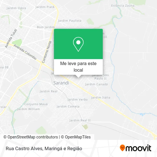Rua Castro Alves mapa