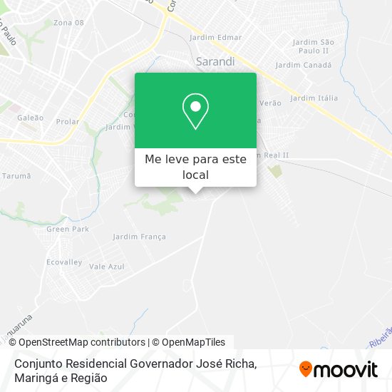 Conjunto Residencial Governador José Richa mapa