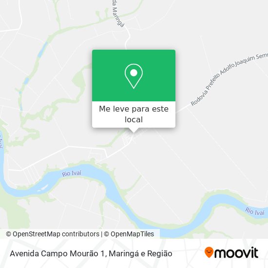Avenida Campo Mourão 1 mapa
