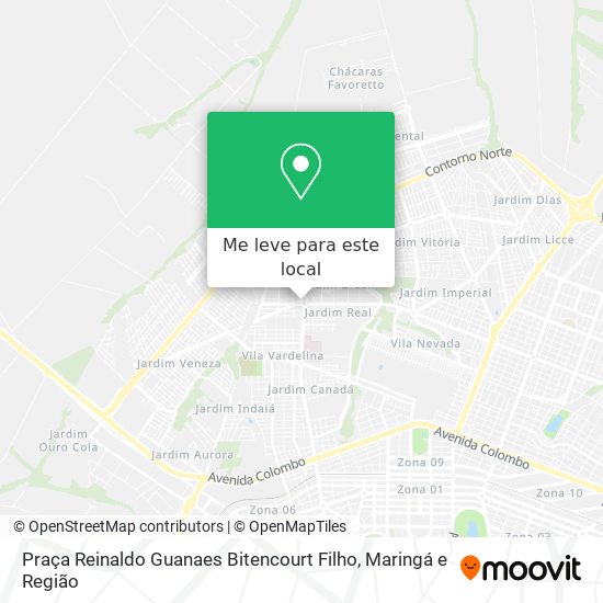 Praça Reinaldo Guanaes Bitencourt Filho mapa