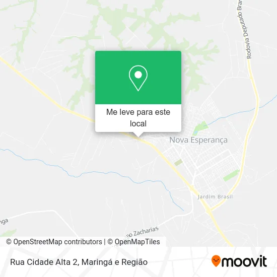 Rua Cidade Alta 2 mapa