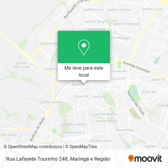 Rua Lafayete Tourinho 248 mapa