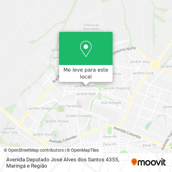 Avenida Deputado José Alves dos Santos 4355 mapa