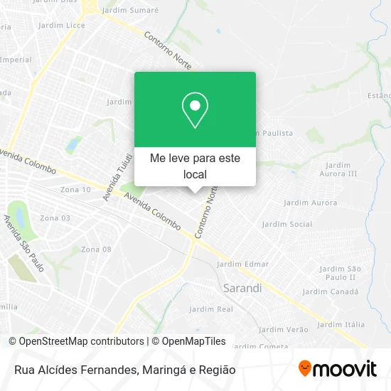 Rua Alcídes Fernandes mapa