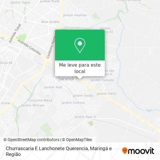 Churrascaria E Lanchonete Querencia mapa