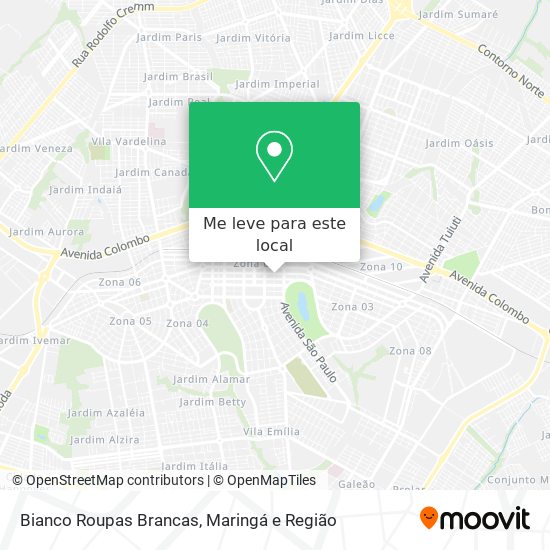 Bianco Roupas Brancas mapa