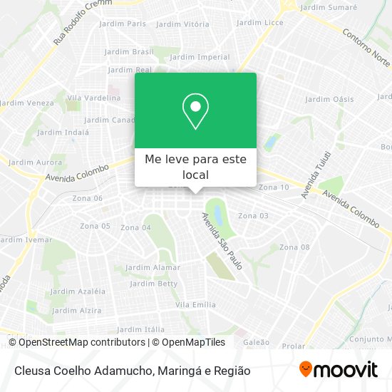 Cleusa Coelho Adamucho mapa