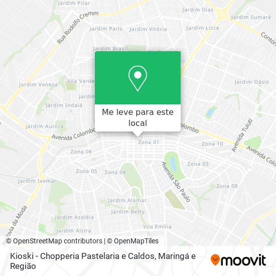 Kioski - Chopperia Pastelaria e Caldos mapa