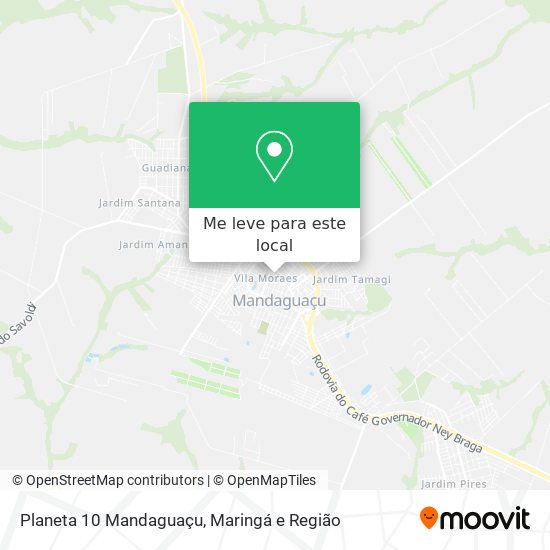 Planeta 10 Mandaguaçu mapa