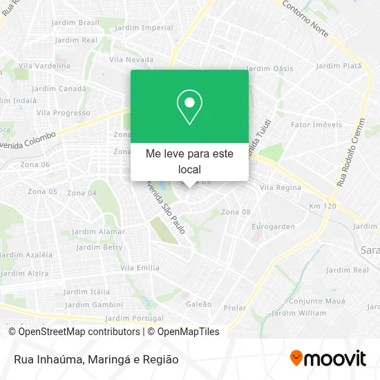 Rua Inhaúma mapa