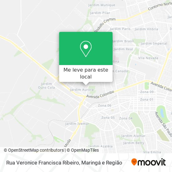 Rua Veronice Francisca Ribeiro mapa