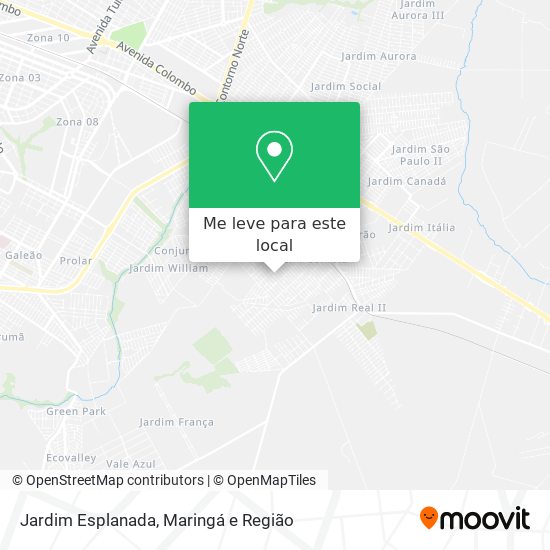 Jardim Esplanada mapa