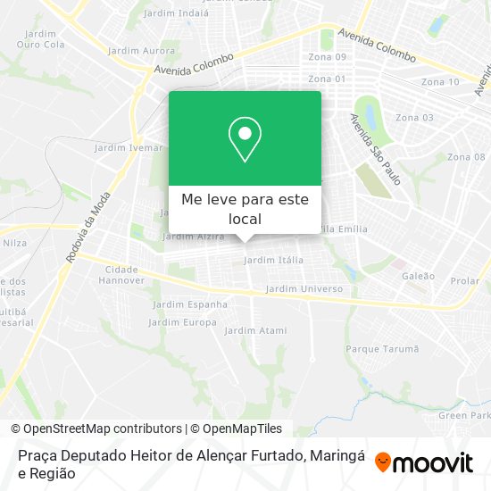 Praça Deputado Heitor de Alençar Furtado mapa