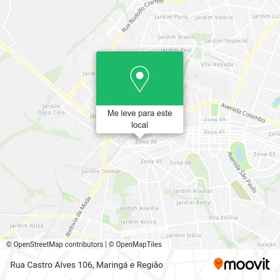 Rua Castro Alves 106 mapa