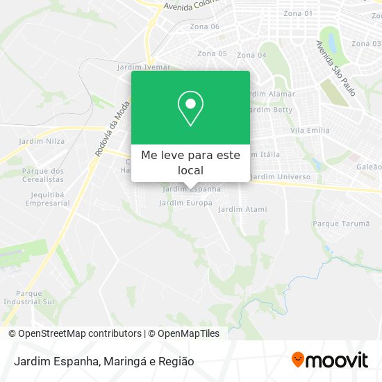 Jardim Espanha mapa