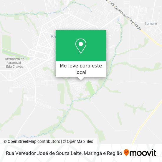 Rua Vereador José de Souza Leite mapa