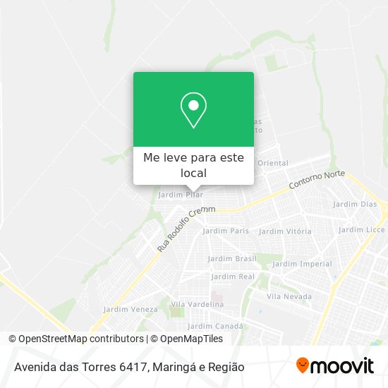 Avenida das Torres 6417 mapa