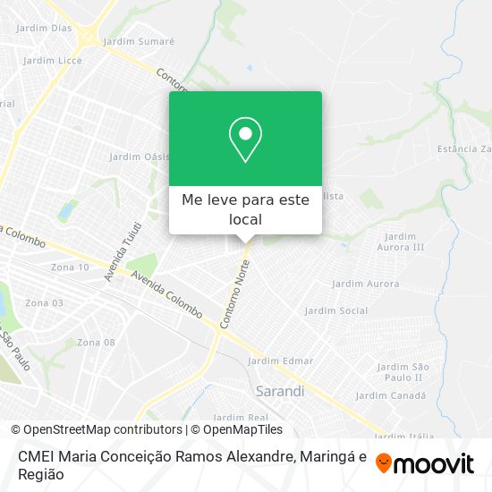 CMEI Maria Conceição Ramos Alexandre mapa