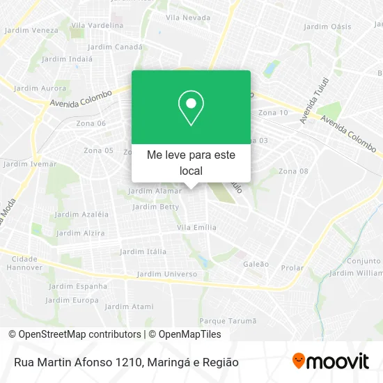 Rua Martin Afonso 1210 mapa
