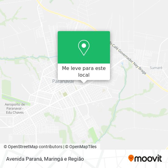 Avenida Paraná mapa