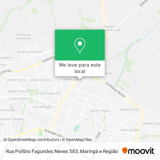 Rua Políbio Fagundes Neves 583 mapa